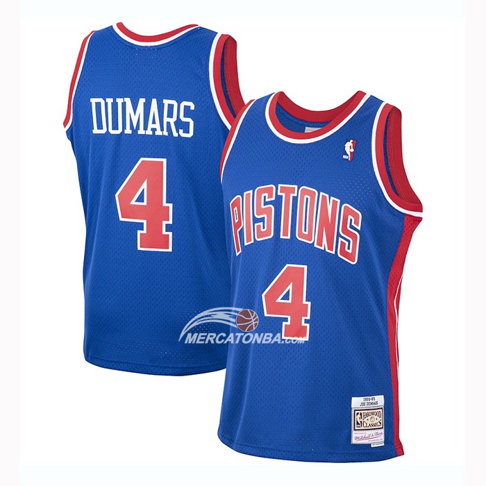 Maglia Detroit Pistons Joe Dumars Mitchell & Ness 1988-89 Blu
